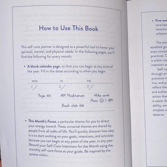 The Self - Care Planner A Weekly Guide To Prioritize You by Meera Lester - Picture 4 of 8
